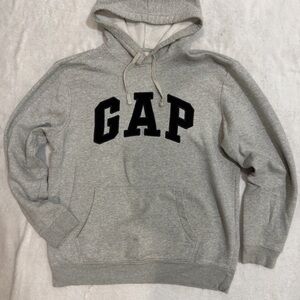 GAP Light Gray VintageSoft Arch Logo Hoodie